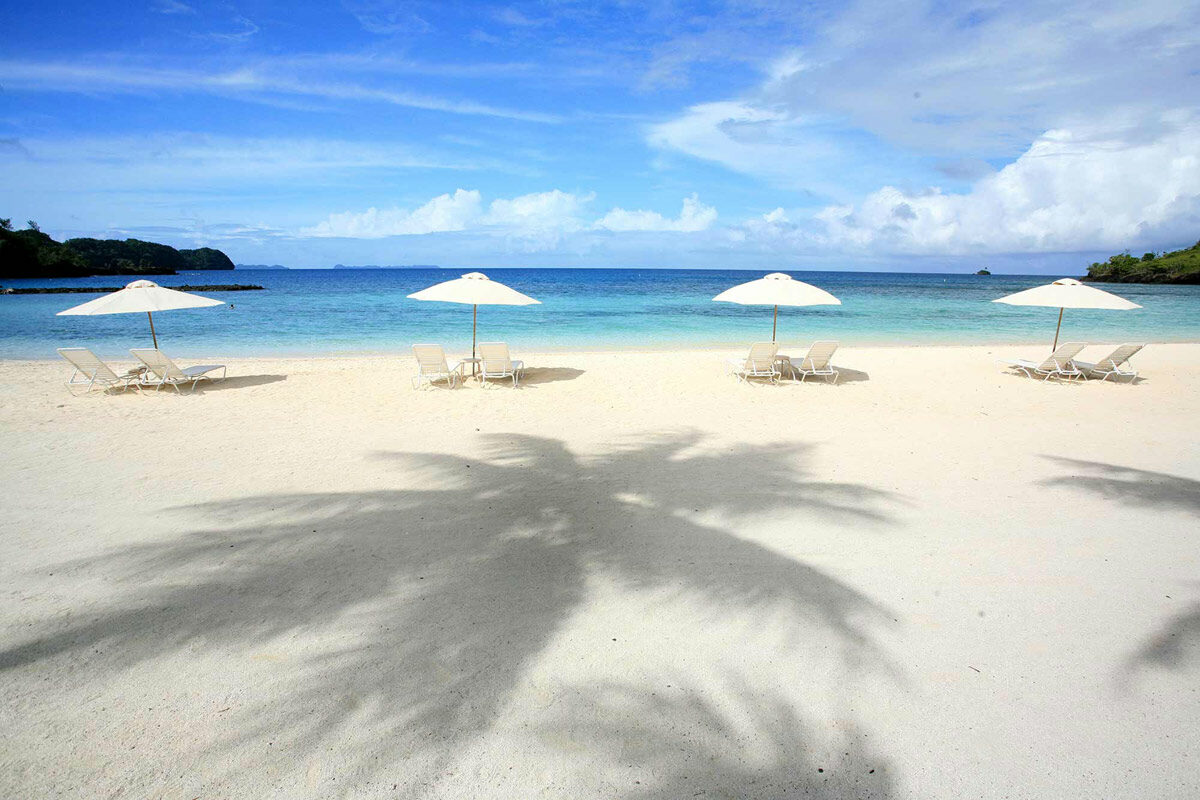 beach on palau pacific resort