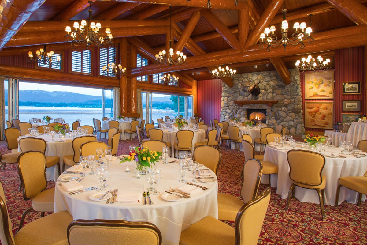 dining at shore lodge in mccall idaho