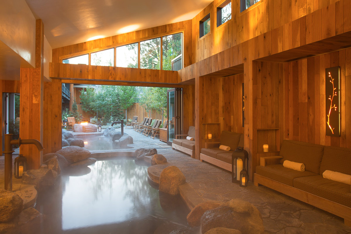 spa inside shore lodge in mccall idaho