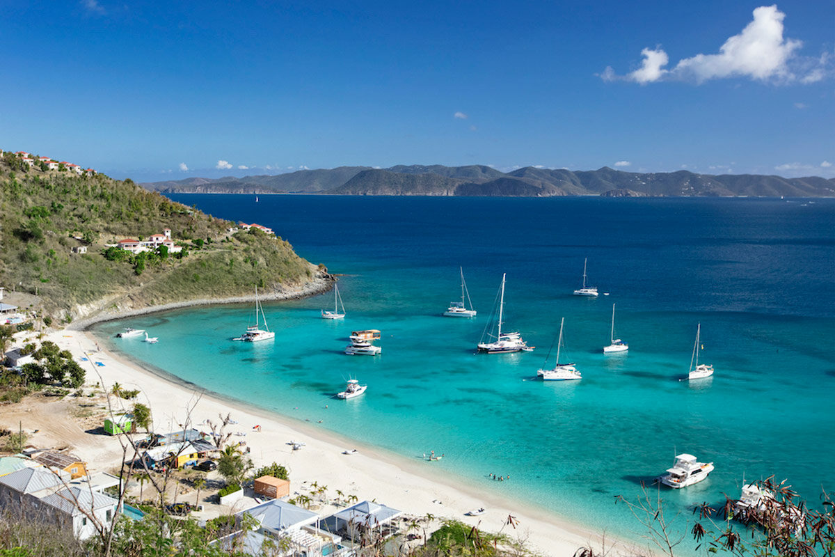 white bay beach jost van dyke british virgin islands