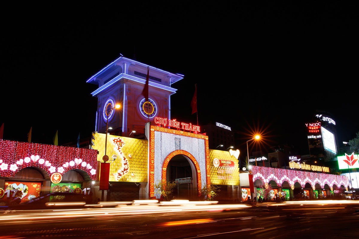 ben thanh market ho chi minh vietnam