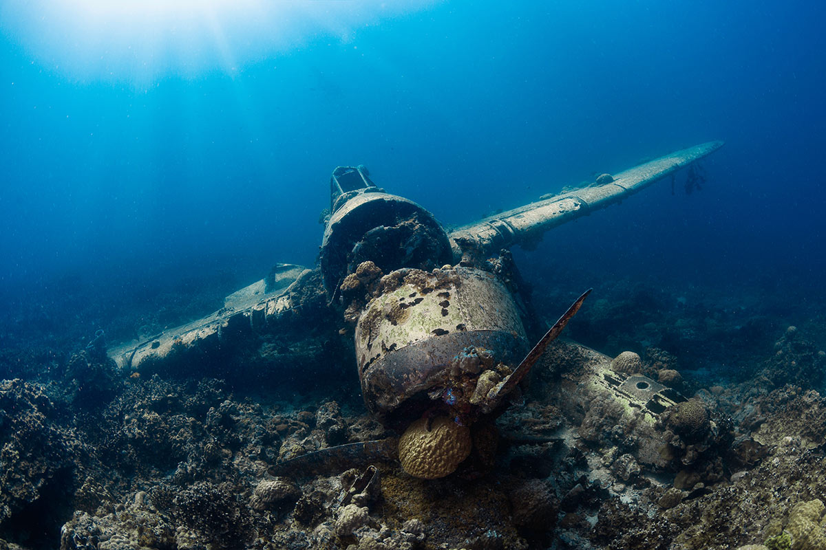 scuba diving wreck site