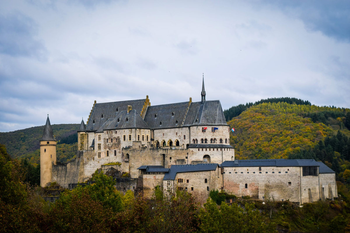 vianden castle in luxembourg